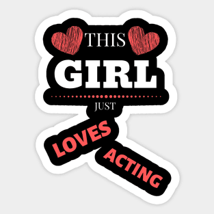 Best Birthday Gift for Actor or Aspiring Actor.  Perfect for Male/Female on Graduation or any Occasion Sticker